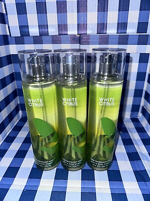 #ad NEW Bath and Body Works White Citrus 3 8oz Fine Fragrance Mist Spray 3pc Set $22.99
