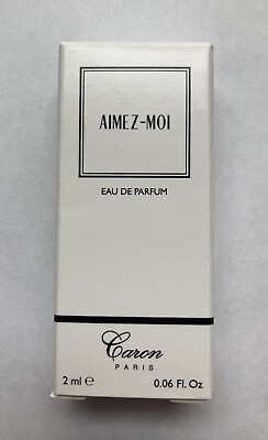 #ad Caron AIMEZ MOI 0.06 oz 2 ml Eau De Parfum Spray Mini Travel Boxed Sample Vial $7.50