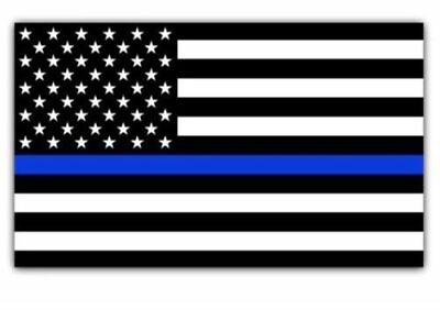 #ad Blue Lives Matter Police USA American Thin Line Flag Car Decal Sticker 3quot; x 1.8quot; $1.99