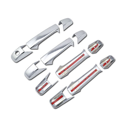 #ad For 2007 13 Chevy Suburban Tahoe Chrome Silver Door Handle Cover Covers 1pair $25.66