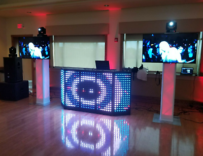 #ad 4 SMALL LED Pixel DJ Booth Facade Panels 4 Detachable Panels $1199.95