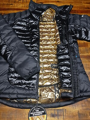 #ad Womens Columbia Labyrinth Loop Gold Infinity Omni Heat Cold Weather Jacket Sz LG $85.90