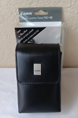 #ad NEW Canon Deluxe Leather Case PSC 1050 for Powershot SD1400 IS SD780 SD940IS $12.00