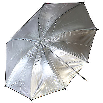 #ad New 43quot; Inch 110cm Black and Silver Photo Studio Reflective Umbrella US SELLER $14.99