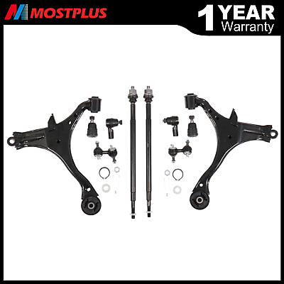 #ad Set 10 Front Lower Control Arm Tie Rod Ends Sway Bar For 2001 05 Acura EL Civic $75.99