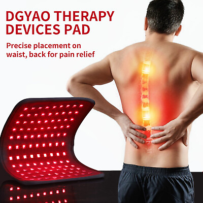 #ad Near Infrared Red Light Therapy Waist Wrap Pad Belt For Neck Back Pain Relief $59.99