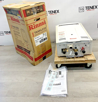 #ad Rinnai V53DeP Outdoor Tankless Water Heater Propane Gas 120K BTU T 43 #4426 $439.99