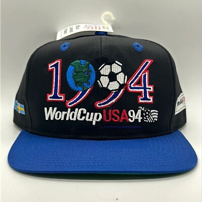 #ad Vintage World Cup USA 1994 Soccer Sweden Twins Enterprise Hat Snapback Cap Men $35.00