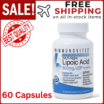 #ad Stabilized R Alpha Lipoic Acid 600Mg per Serving High Potency $47.97