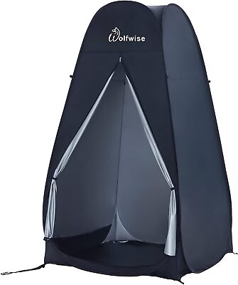 #ad WolfWise Portable Pop Up Shower Tent Spacious Changing Room for Camping Beach $64.99