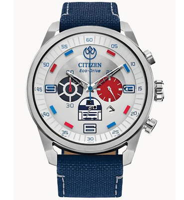 #ad Citizen Star Wars R2 D2 Men#x27;s Chronograph Watch CA4219 03W $299.99