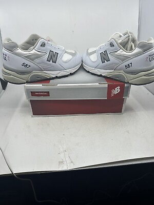 #ad New Balance Women#x27;s Running Shoes Lightweight Lace Up White Gray W587 New in Box $100.00