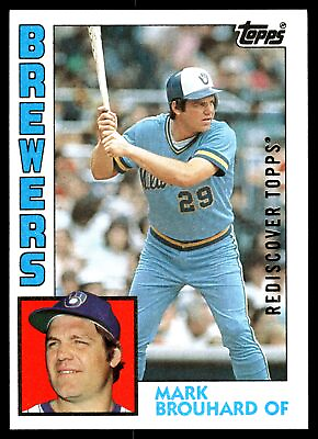 #ad Mark Brouhard Brewers 1984 Topps #528 2017 Rediscover Gold Buyback $3.99