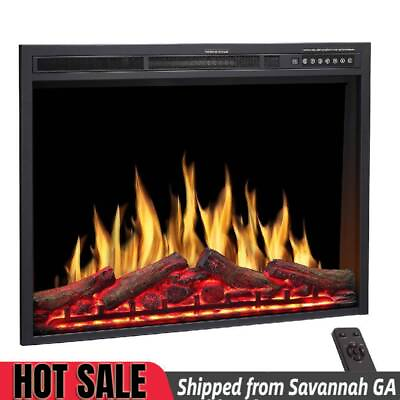 #ad 34quot; 750W 1500W Electric Fireplace Insert 34quot;x26quot; from GA 31405 $239.99