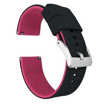 #ad Black Top Pink Bottom Elite Silicone Watch Band Watch Band $23.99