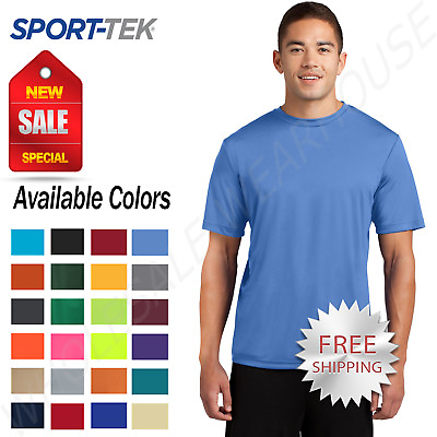 #ad Sport Tek Men#x27;s Dri Fit PosiCharge Workout S 4XL T Shirt M ST350 $9.48