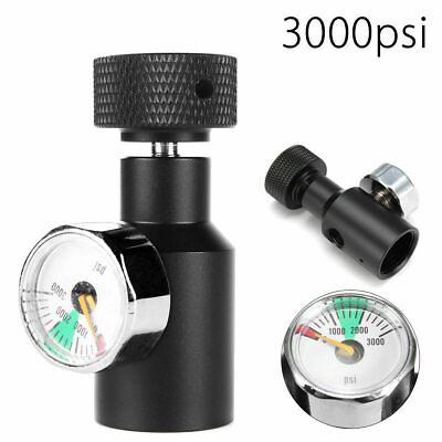 #ad Paintball Co2 Adapter Air Regulator Fill Station On Off 3000psi Gauge 1 8 NPT $15.74