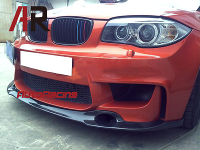 #ad RZ Style Carbon Fiber Front Bumper Add on Lip For BMW E82 E88 1M 2Dr 08 13 Only $428.99
