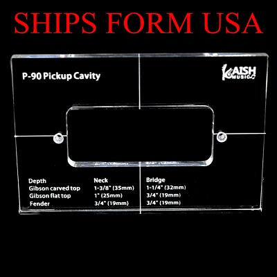 #ad New Acrylic Pickup Routing Template Pickup Templates for P 90 Pickup Body Rout $14.59