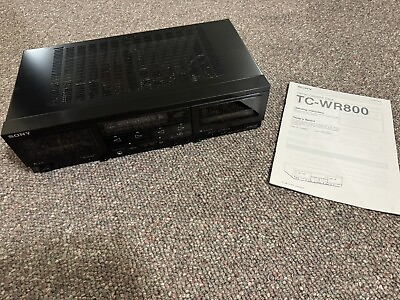 #ad Sony TC WR 800 Dual Stereo Cassette Deck $399.00