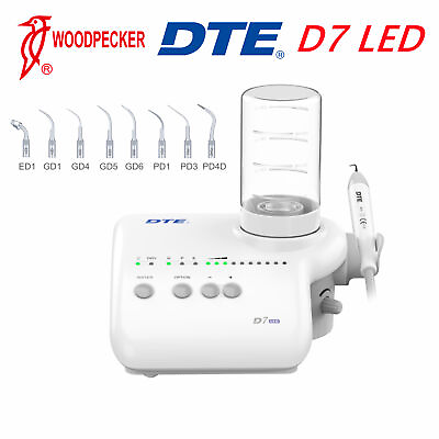 #ad Woodpecker DTE D7 LED Dental Ultrasonic Scaler with 8 Tips HD 7L Handpiece 110V $284.95