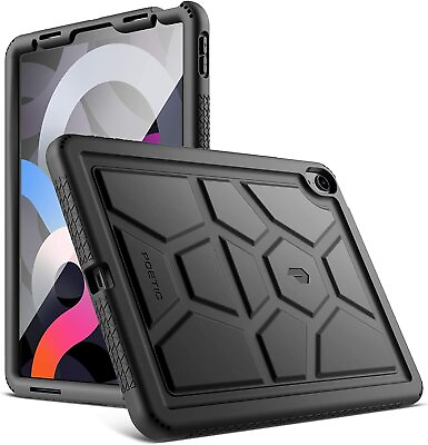 #ad For iPad Air 5 2022 iPad Air 4 2020 Case Poetic Silicone Tablet Cover Black $12.95