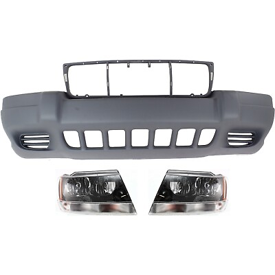 #ad Bumper Cover Kit For 1999 2003 Jeep Grand Cherokee Front Built From 01 15 2002 $318.98