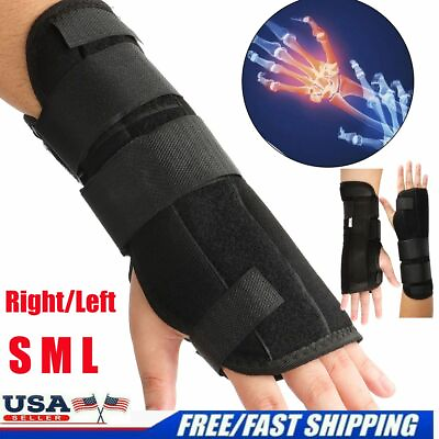 #ad #ad Wrist Hand Brace Support Carpal Tunnel Sprain Arthritis Gym Splint Right Left $8.26