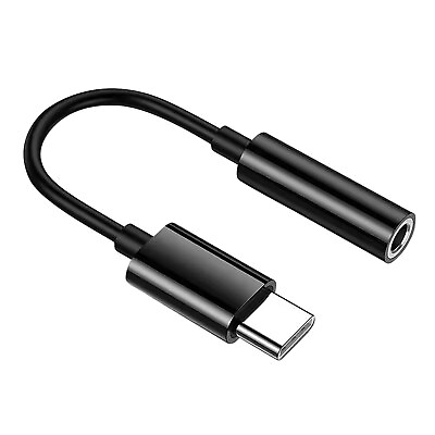 #ad #ad USB C Type C Adapter Port to 3.5MM Aux Audio Jack Earphone Headphone Cable USB $2.40