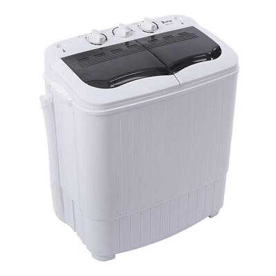 #ad Zokop Portable Washing Machine with Draining Pump Laundry Washer Spin 14.3lbs $97.99