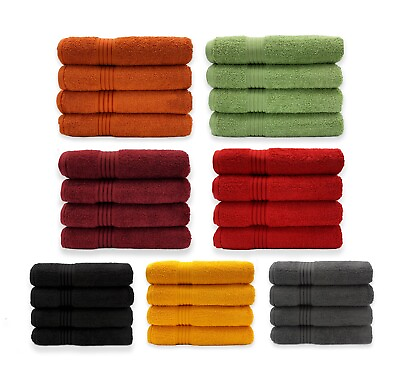 #ad A Grade Luxury Bath Towel Set 4 Piece 100% Cotton Bathroom $29.99