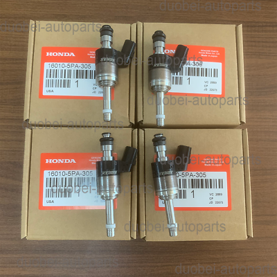 #ad 4PCS Fuel Injectors 16010 5PA 305 For 18 20 ACCORD CR V CIVIC 1.5L TURBO $99.99