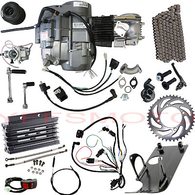 #ad Lifan 140cc Engine Motor Wiring Oil Cooler Honda 50 CRF80 CL70 CT70 Dirt PitBike $619.19