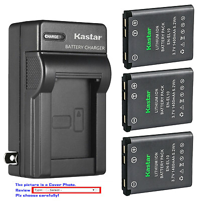 #ad Kastar EN EL10 Battery AC Wall Charger for Nikon Coolpix S700 S3000 S4000 S5100 $18.49