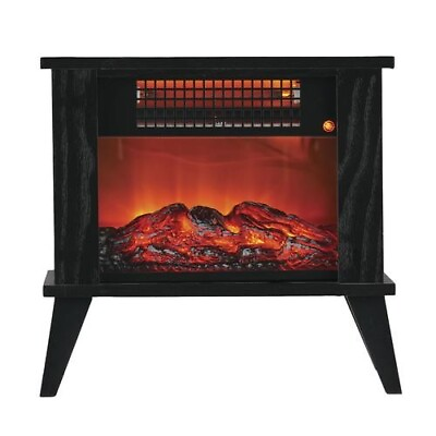 #ad 1000W Tabletop Infrared Electric Space Heater Realistic Flame Fireplace Warmer $131.00