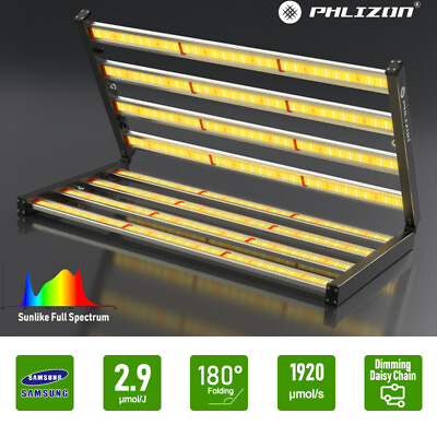 #ad Phlizon FC6500 Grow Light 8Bar Full Spectrum Samsung Lamp Commercial Indoor Grow $349.16