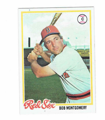#ad Bob Montgomery Boston Red Sox Catcher #83 Topps 1978 #Baseball Card $7.99