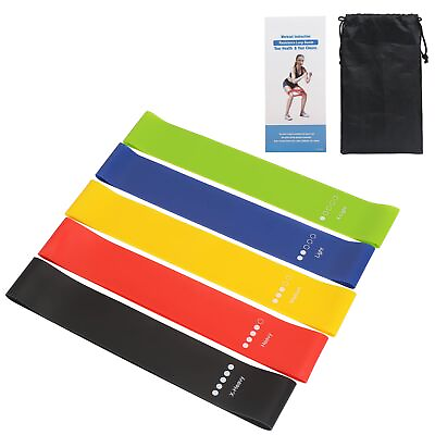 #ad WWW Resistance Bands for Women and Men5 Set Exercise Colorful $21.46
