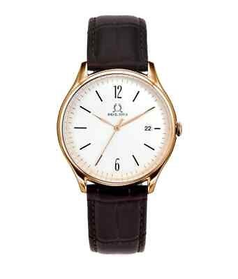 #ad CLASSICIST men#x27;s watch 3 hands date quartz system leather strap case size $196.45