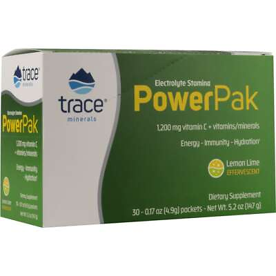 #ad Trace Minerals Electrolyte Stamina Power Pak Lemon Lime 30 Pkts $16.99