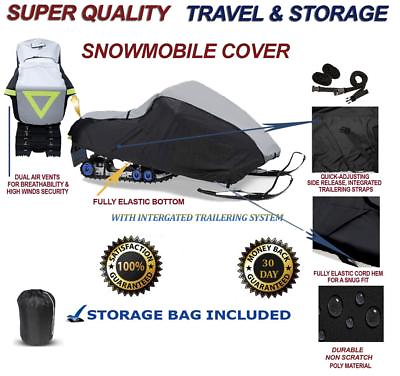 #ad #ad HEAVY DUTY Snowmobile Cover Arctic Cat M 8000 Mountain Cat 162 2017 2019 $93.93