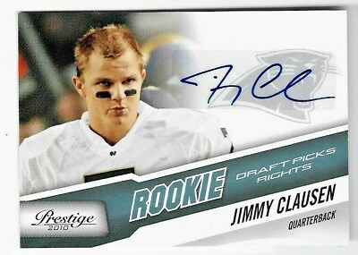 #ad Jimmy Clausen Auto 2010 Rookie Card 57 99 Free Shipping $19.95