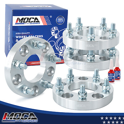 #ad 4Pcs 1quot; Wheel Spacers 5X5 for Jeep Wrangler Grand Cherokee 78.4mm Core 1 2quot;x20 $65.50