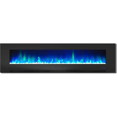 #ad Cambridge Wall Electric LED Fireplace 78quot; 4604 Btu Multi Color Flames 210 SqFt $609.61