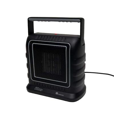 #ad Mr.Heater Ceramic Heater 10.80quot;x10.35quot; Portable Tip Over Safety Switch Black $90.94