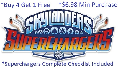 #ad *Buy 4=1Free Skylanders SuperChargers Complete UR Set w Checklist*$6.98Minimum👾 $184.89
