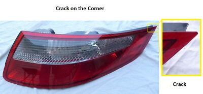 #ad 05 09 Porsche 911 Right Passenger Light Taillight Red Clear Lens 99763148605 OEM $171.00