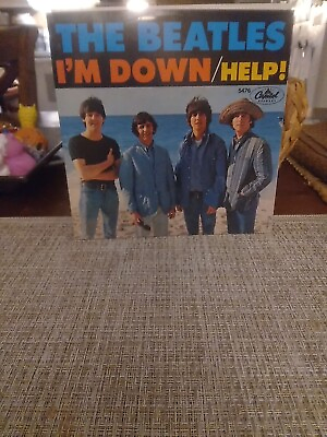 #ad THE BEATLES Help amp; I#x27;m Down 45 amp; Picture Sleeve CAPITOL #5476 $20.00