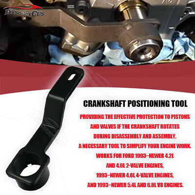 #ad Fit 93 Ford 4.2 4.6 5.4 6.8L V8 Crankshaft Positioning Tool Crank Wrench Holder $11.69