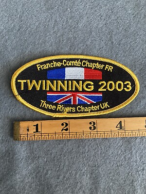 #ad Twinning 2003 Franche Comte Chapter Three Rivers Chapter France UK Patch A0 $8.00